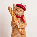 Cat wif baguette $BAGUETTE